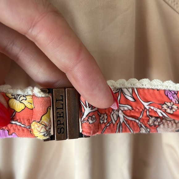 Spell Floral Orange One Piece Swimsuit - Picture 13 of 14